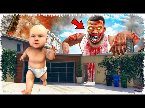 Видео: ЗОМБИ ФРАНКЛИН БАЛАНЫ ЖЕП ҚОЙДЫ (GTA V)