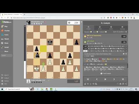 Видео: Интересный эндшпиль против 2850 на Chesscom