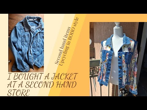 Видео: Denim jacket with nylon inserts.| Джинсовая куртка со вставками из капрона #upcycling #clothes #boho