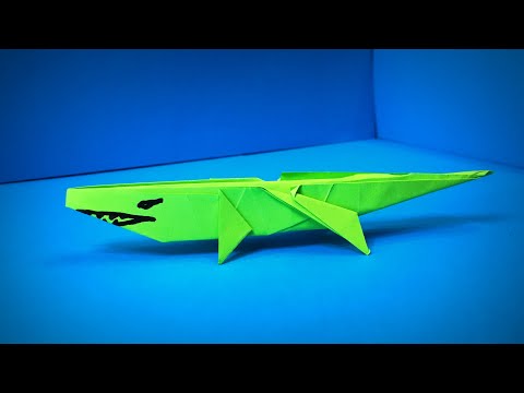 Видео: Оригами Крокодил | Как сделать крокодила из бумаги