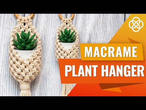 Видео: Маленькое кашпо в технике макраме | DIY | Урок макраме