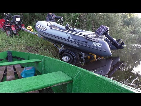 Видео: Рыбалка на Западной Двине|Проблемы с лодкой Stel и Прицепом!