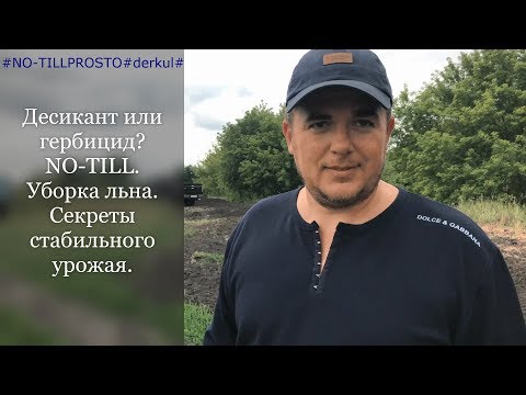 Видео: Десикант или гербицид? NO-TILL. Десикация льна. Секреты стабильного урожая. 6.08.2019г.