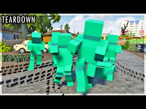 Видео: УМНЫЕ ЗОМБИ НАПАЛИ НА ГОРОД В TEARDOWN!