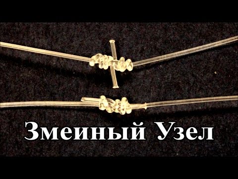 Видео: Змеиный (Кровавый) Узел и его улучшенная модификация | Популярные Рыбацкие Узлы Fishing
