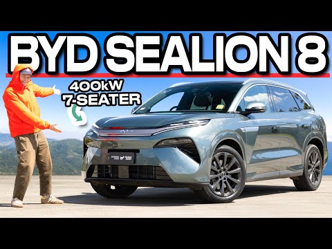 Видео: 7 мест, 400 кВт, тройной выигрыш в 55 тыс. долларов (обзор BYD Sealion 8 2026)