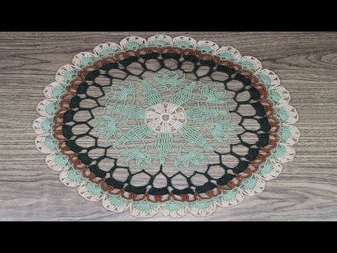 Видео: РАЗНОЦВЕТНАЯ САЛФЕТКА КРЮЧКОМ для начинающих. СХЕМА. Часть вторая.