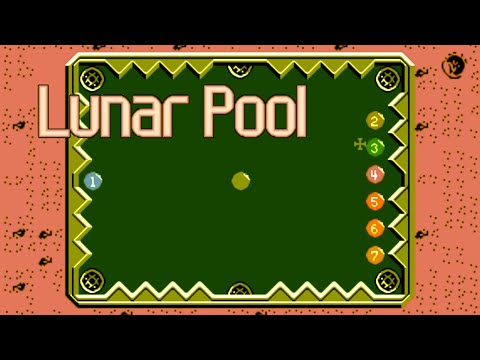 Видео: Lunar Pool (NES - Dendy - Famicom - 8 bit) - Lunar Ball Бильярд на Денди 60 уровней - No commentary