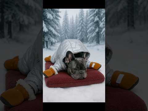 Видео: 🤪Вот так выглядит протест щенка перед прогулкой 😅 #frenchbulldog bulldog #funnydog #cutedog #puppy