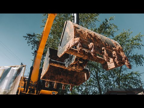 Видео: Копающий грейфер HammerMaster. Отзыв машиниста