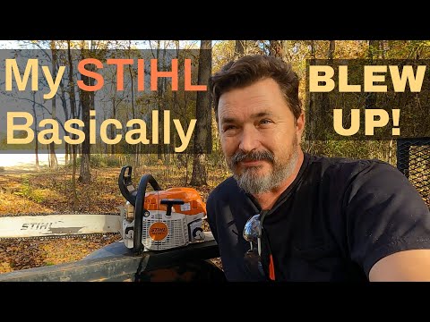 Видео: Двигатель бензопилы Stihl MS261C сломан! Меньше года. Использовался всего несколько раз.