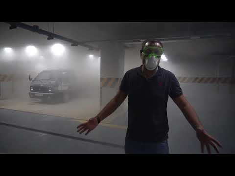 Видео: Пожар в подземном паркинге!!! Чуть дом не сгорел....