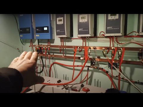 Видео: Обзор солнечной станции 22400 ватт с батареей 100+ квт/ч на данный момент. + горит батарея tesla)