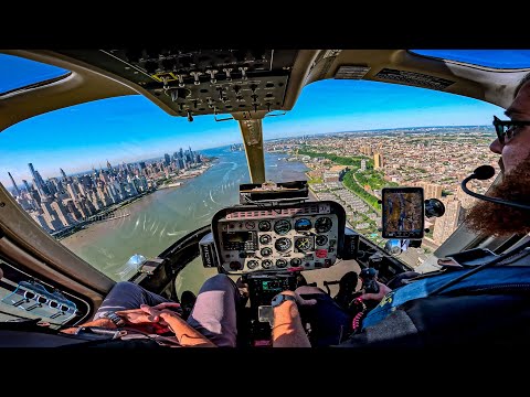Видео: Полет 407-го на вертолетную площадку Уолл-стрит