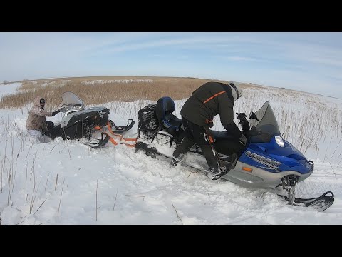 Видео: Снегоход Yamaha Viking Professional II Arctic Cat Bearcat WT Turbo 660 Тайга Варяг 550