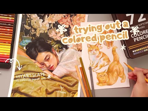 Видео: пробую новый цветной карандаш с MyArtscape ₊˚⊹