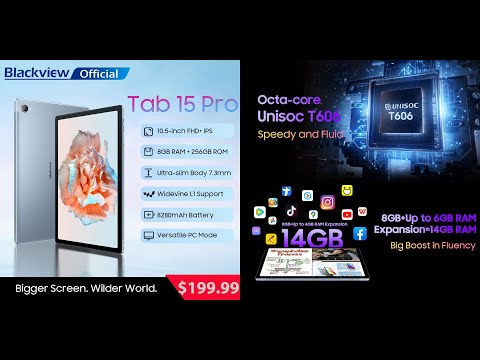 Видео: Blackview Tab 15 Pro - обзор (мнение) от автора канала... сравниваю с не про версией (условно).