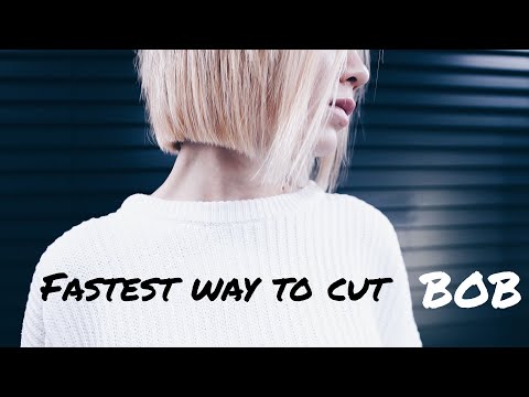 Видео: Быстрый способ создания стрижки Боб