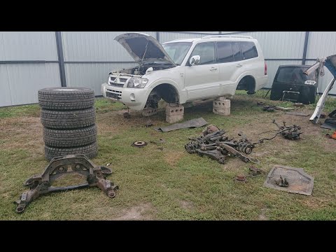 Видео: Снял подвеску с конструктора pajero 3