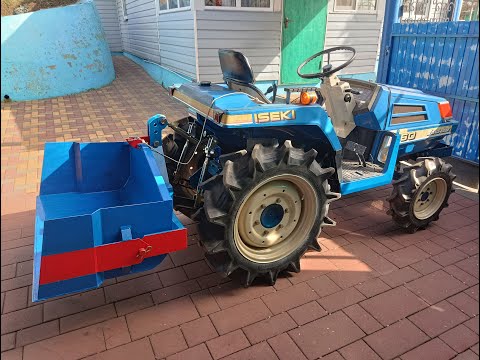 Видео: Минитрактор ISEKI TU 160. Самодельный КУН для задней навески.