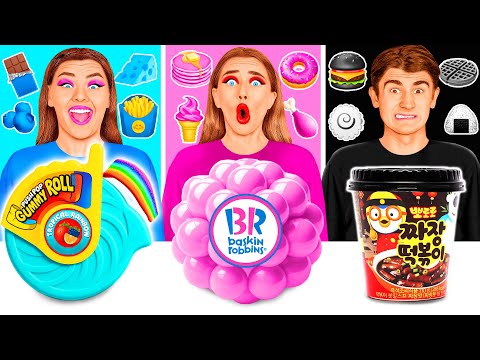 Видео: 24 Часа Едим Еду Одного Цвета Челлендж | Умные Гаджеты или Лайфхаки от Fun Fun Challenge