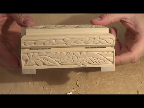 Видео: Шкатулка Кудринка. Резьба по дереву.