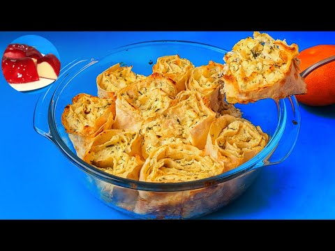 Видео: Пирог из Лаваша за 5 минут + выпечка. Очень вкусно и быстро! Простой рецепт