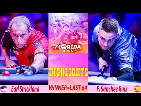 Видео: ГЛАВНЫЕ МОМЕНТЫ | Эрл Стрикленд против Франсиско Санчеса Руиса | Открытый чемпионат Флориды по пулу