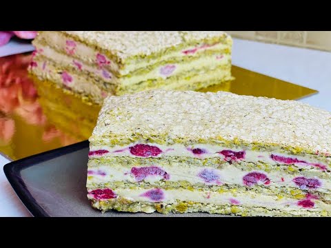 Видео: Торт мороженое фисташковый морозильникте ұзақ сақталатын торт pistachio ice cream cake
