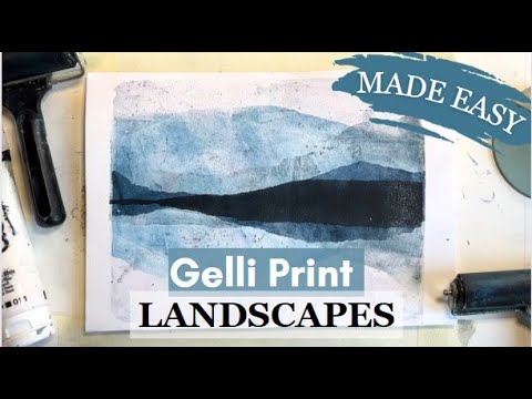 Видео: Пейзажи от Gelli Print — это просто