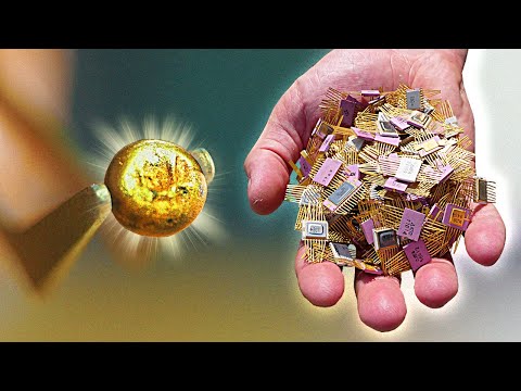 Видео: СКОЛЬКО ЗОЛОТА МЫ ДОБЫЛИ ИЗ 100 МИКРОСХЕМ?