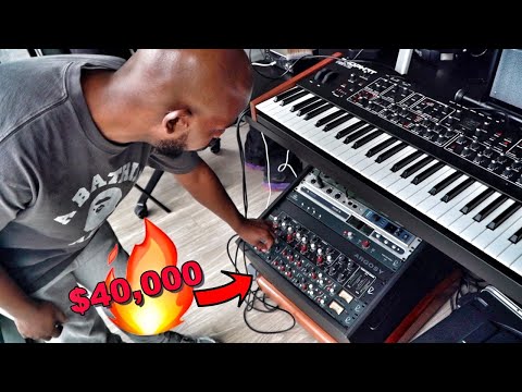 Видео: Обработка битов, созданных с помощью Prophet Rev2 и FL Studio, через аналоговую цепь стоимостью 4...