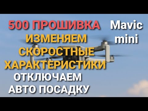 Видео: Как отключить авто посадку и изменить скоростные характеристики на Mavic mini в 500 прошивке.