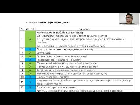 Видео: ХИМИЯДАН ЕСЕПТЕР ШЫҒАРУ ХИМИЯСЫ (ҰБТда келетін барлық есептерді ЛАЙФХАКПЕН ШЫҒАРЫ П үйреніңіз)