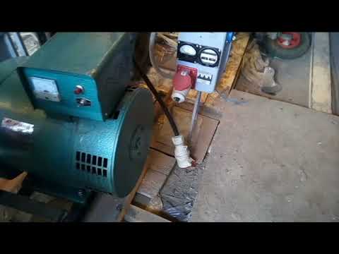 Видео: Дизельный генератор 10 кВт - 400В 3 фазы