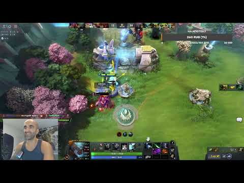 Видео: дота с сыном :) Сын,отказался со мной на линии стоять :)