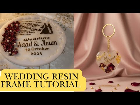 Видео: Как сделать красивую рамку из смолы | Свадебная рамка из эпоксидной смолы | Идея индивидуального ...