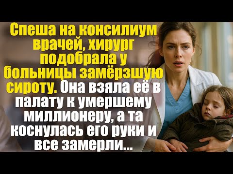 Видео: Спеша на консилиум врачей, хирург подобрал у больницы замёрзшую сироту. А взяв её в палату...