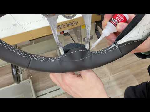 Видео: Перетяжка руля Kia Rio 4 с подогревом, часть 3