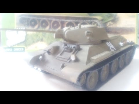 Видео: Обзор на собранную модель танка Т-34-57. Производитель MSD-Maquette. 1:35. MSD-3503