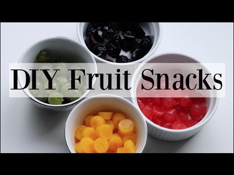 Видео: Домашние натуральные фруктовые закуски / мармеладки — 4 рецепта ♡ NaturallyThriftyMom