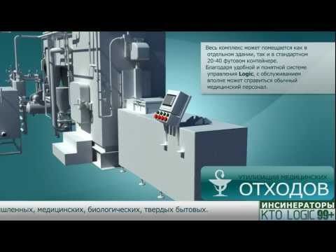 Видео: Инсинератор КТО 'Logic' - утилизация отходов
