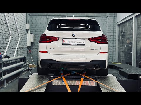 Видео: Чип-тюнинг двигателя и акпп BMW X3 G01 20d. Первый в Пскове диностенд по замеру мощности.