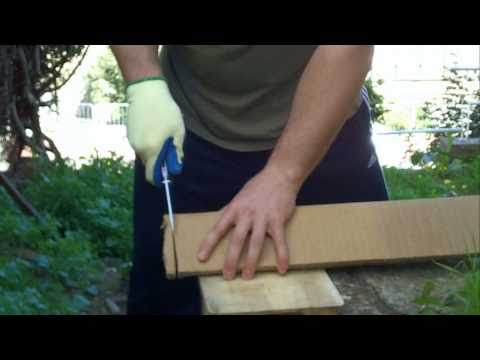 Видео: AUS8 против китайской 8Cr13MoV. Тест на картоне.