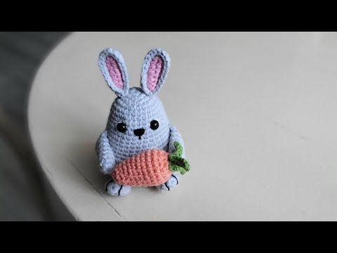 Видео: мк: в'язаний ЗАЙЧИК, великодній кролик, амігурумі іграшка