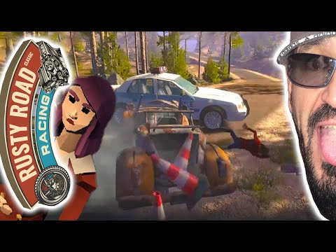 Видео: Разбиваю ржавые корыта с колеса в хлам Rusty Road Racing