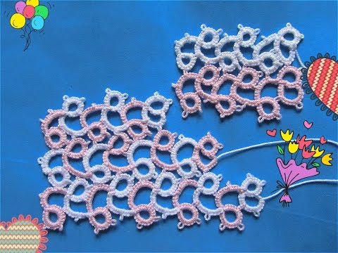 Видео: Простое кружево-фриволите иглой !