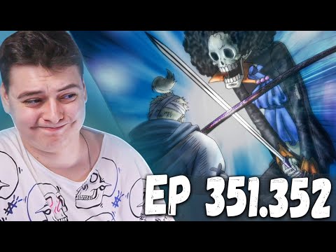 Видео: Брук VS Рюма! Ван-Пис 351-352 серия | Реакция на аниме