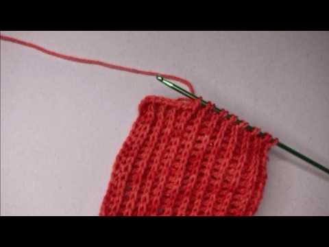 Видео: Rippenmuster ähnlich der englischen Rippe/Узор в стиле английской резинки