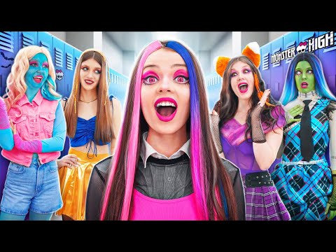 Видео: Бедная Девушка Попала в Школу Monster High! Я Притворяюсь Богатой Ради Популярности!